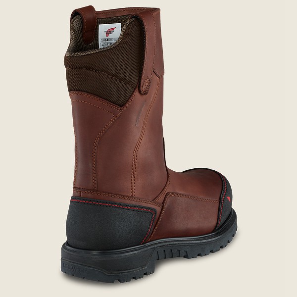 Bottes de Sécurité Red Wing - Brnr Xp - 11-Inch Waterproof Csa Toe Pull-On - Marron/Noir - Homme 345